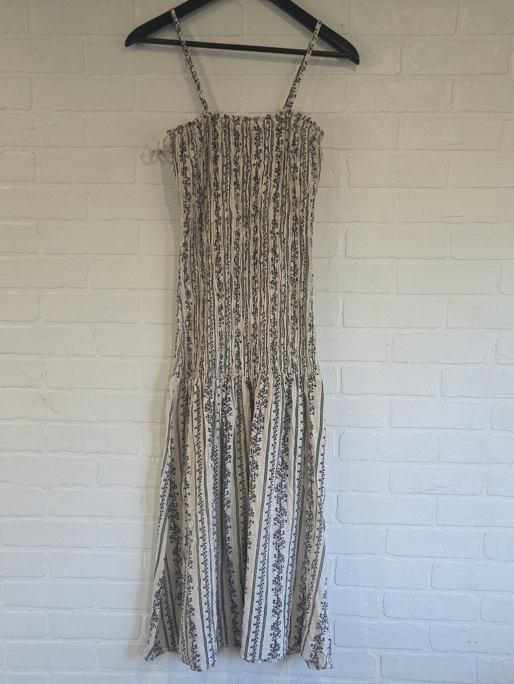 Sim & Sam Smocked, Drop-waist Sundress Maxi